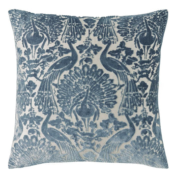 Laura Ashley Peacock Damask Cushion